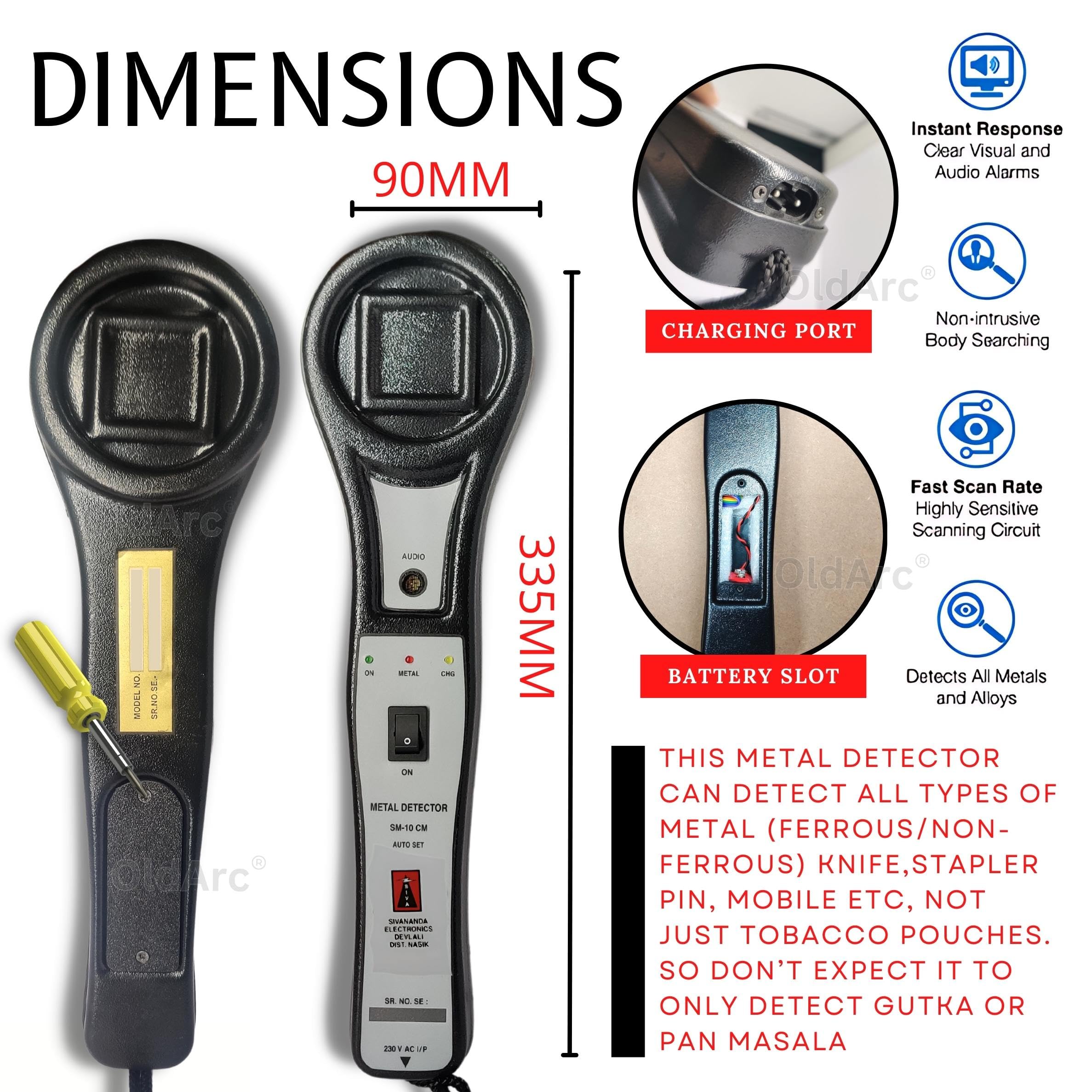 tobacco detector machine OldArc Gutka Pouch Metal Detector | Catch Hidden Gutka Pan Masala Foil  Wrapper Metal Detector Tobacco Scanner