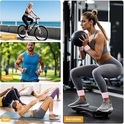 Miniatura 7 de Pesas para muñeca, 1.1 libras cada una, magnéticas, pesas ajustables para tobillo para hombres y mujeres, para correryoga y más, 1 par