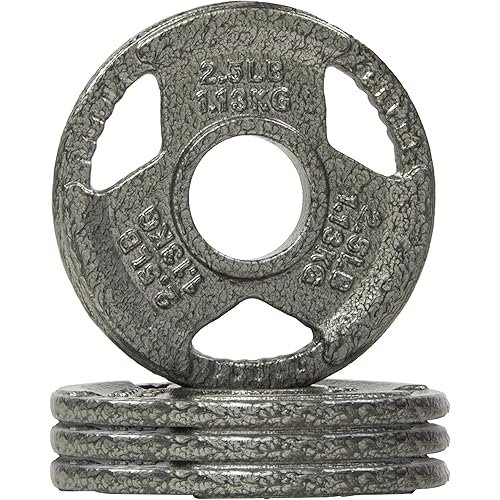 Olympic Cast Iron 2-Inch Weight Plate for Strength Training & Weightlifting, Home Gym, Multiple Weights Available