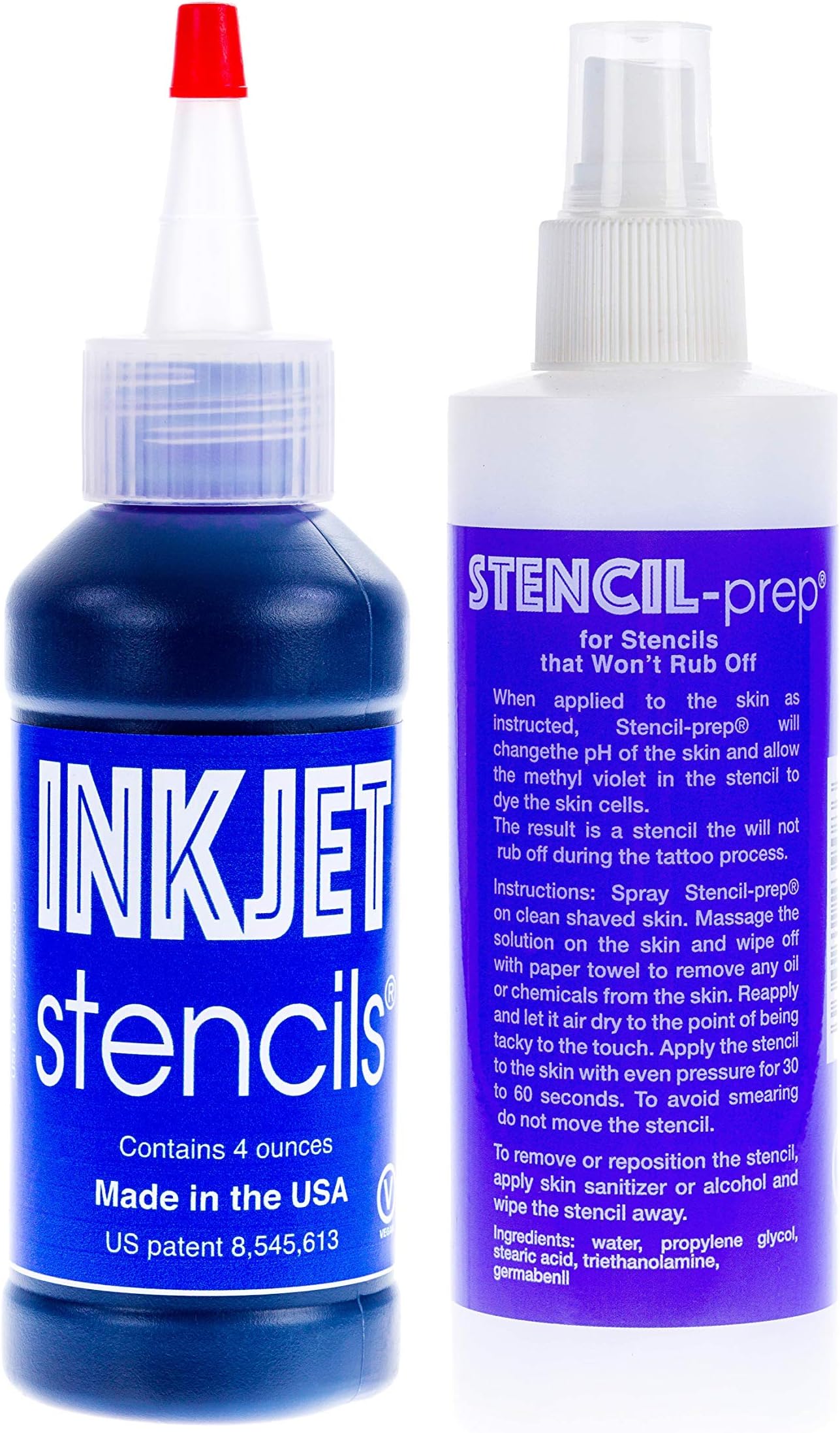 Tattoo Ink & Smudge-Proof Tattoo Transfer Spray Bundle
