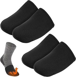 2 Pairs Ice Bath Toe Warmers, Cold Plunge Toe Covers, Soft Reusable Neoprene Toes Socks Foot Warmer Booties for Ice Baths & Cold Plunge Tub Accessories, Hiking, Camping