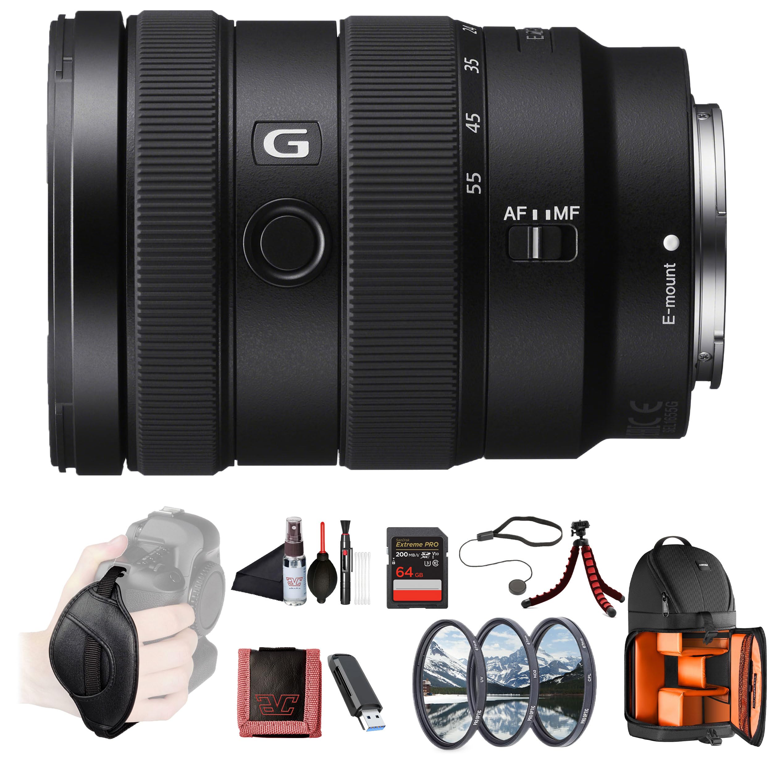 Amazon.com : Sony E 16–55mm F2.8 G Standard Zoom Lens (SEL1655G