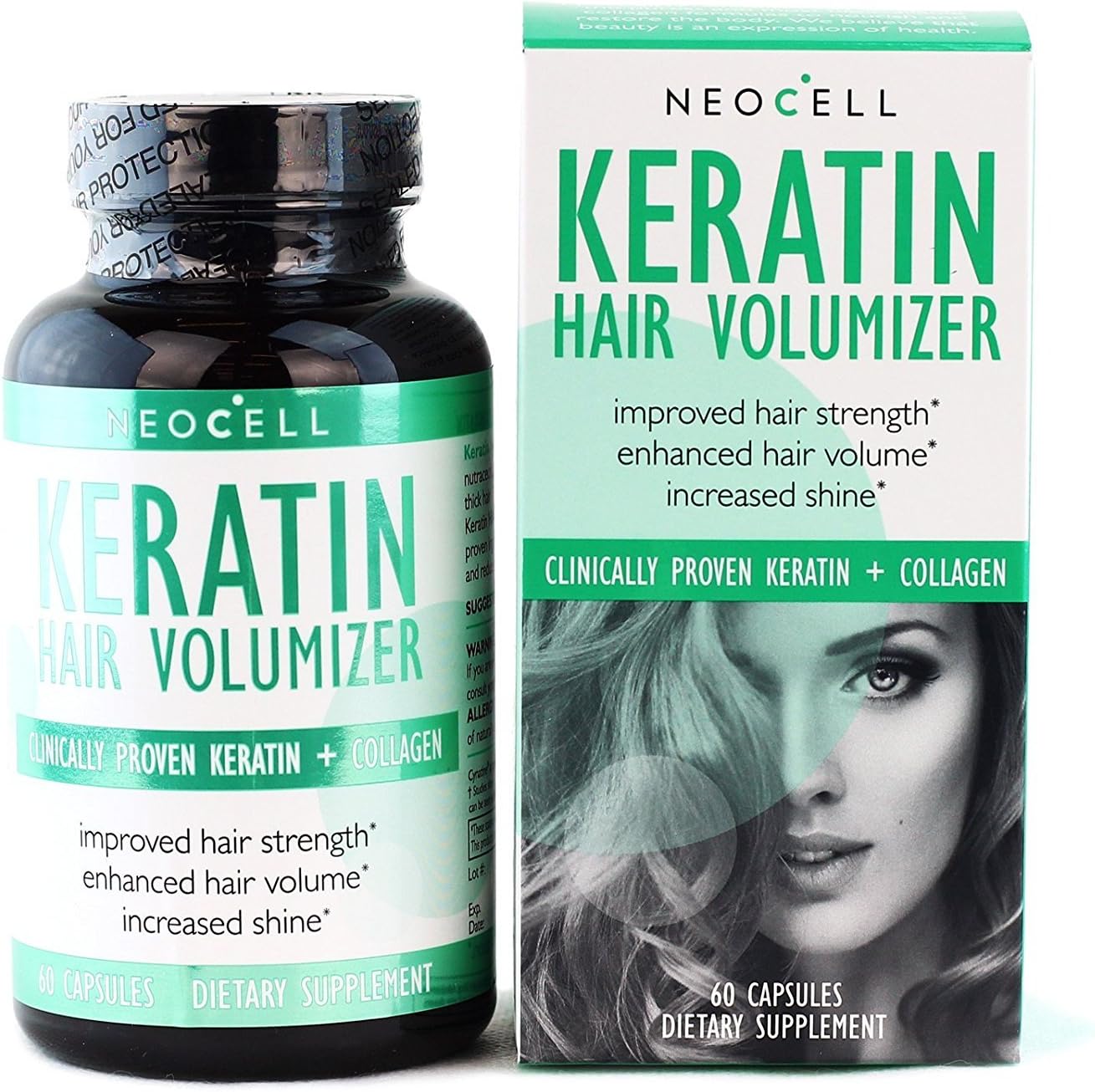 NeoCell Corporation Keratin Hair Volumizer, 60 tablets Amazon.it Salute e cura della persona
