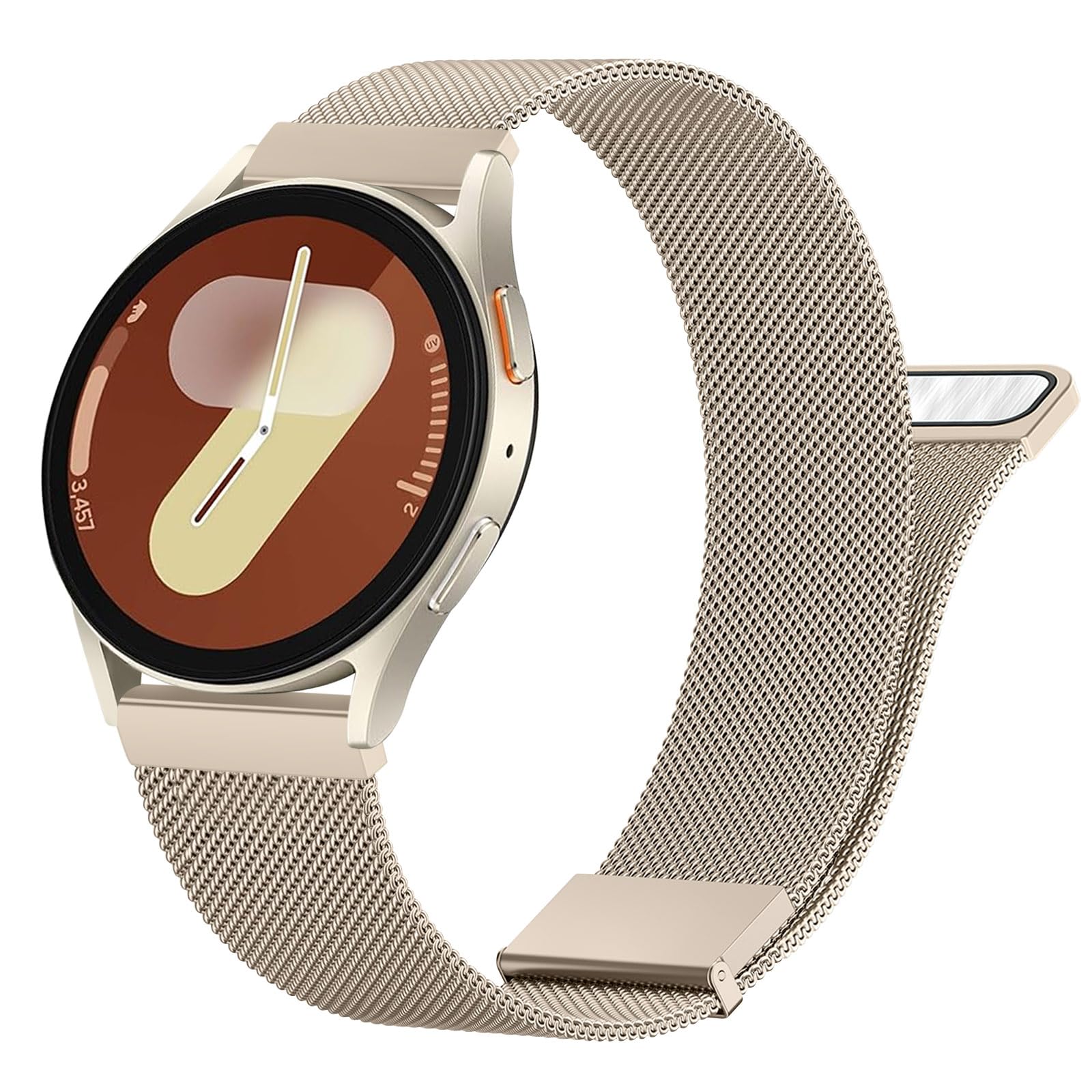 Metal Bands Compatible with Samsung Galaxy Watch 7 Band 40mm 44mm, FE Bands 40mm, Stainless Steel Metal Replacement Bracelet Strap for Galaxy Watch 7