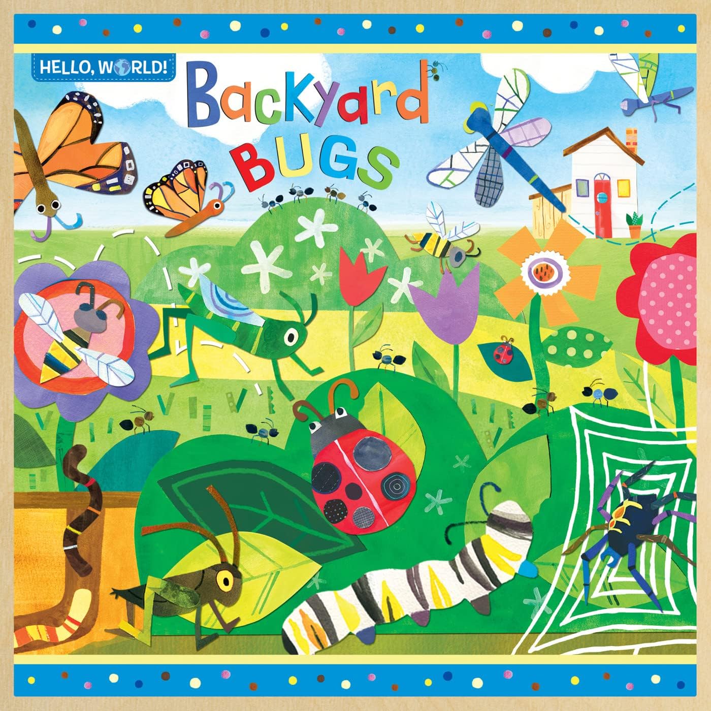 Baby Fanatics MasterPieces 48 Piece Jigsaw Puzzle for Kids - Hello, World Backyard Bugs - 11"x11"