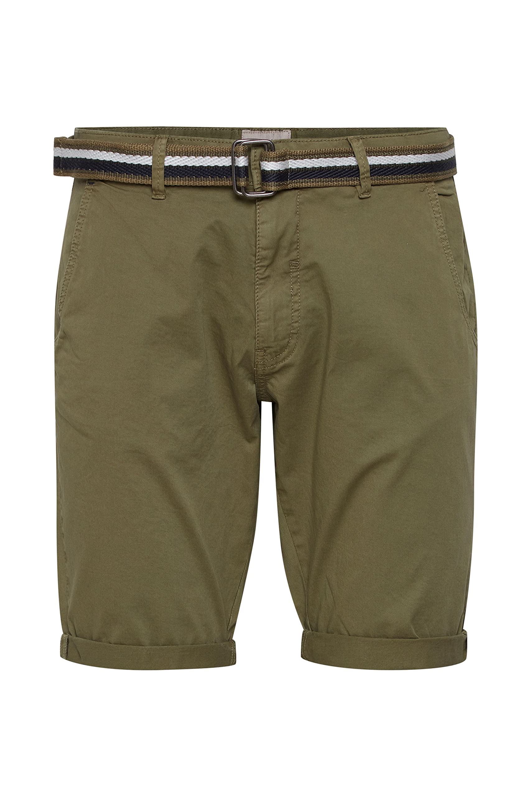 Blend BHBruno Herren Chino Shorts Bermuda Kurze Hose mit Gürtel Stretch Eingrifftaschen Baumwollmischung Regular fit
