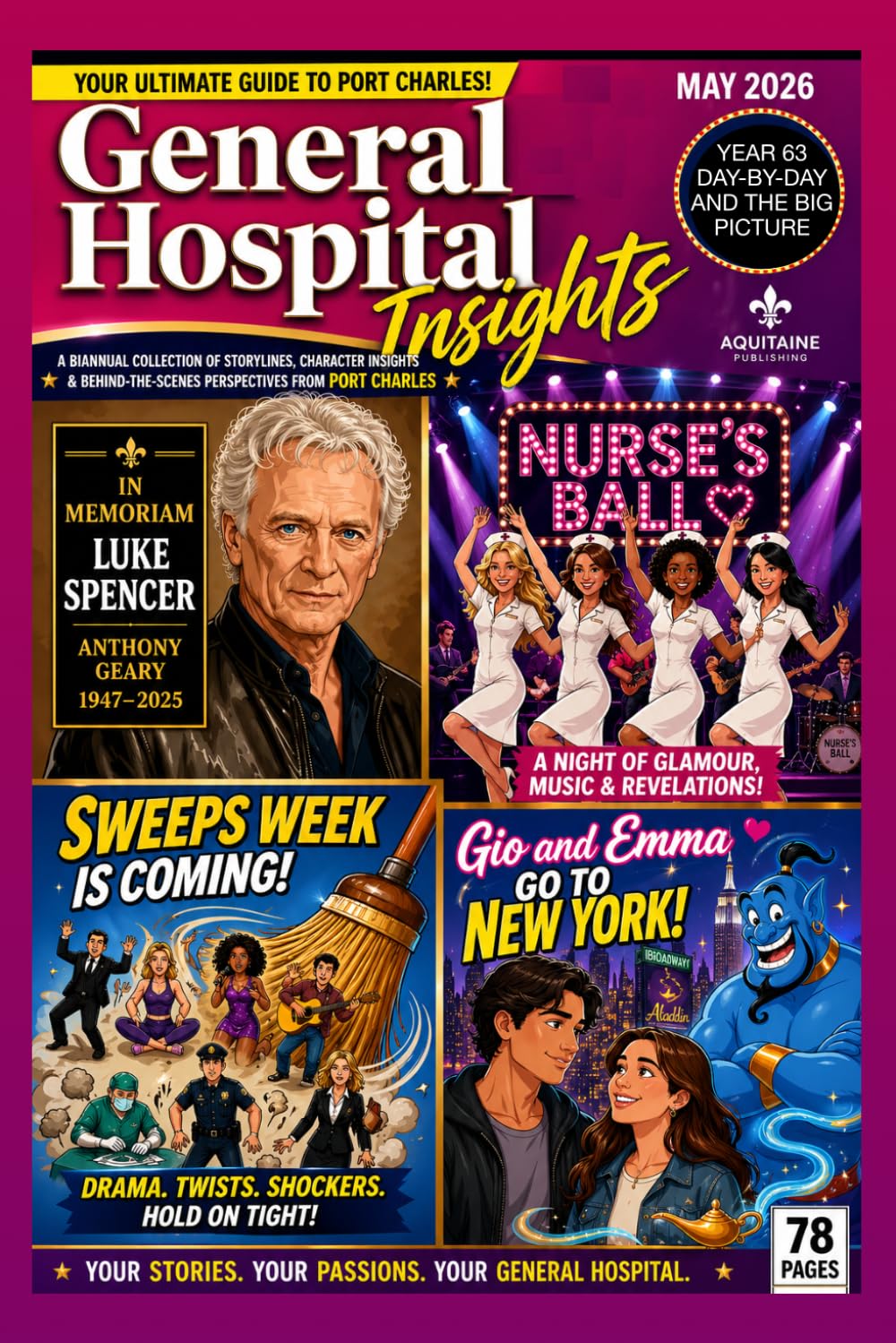 General Hospital Insights: A Biannual Collection of Storylines, Character Insights, and Behind-the-Scenes Perspectives from Port Charles (Aquitaine Daytime Drama)
