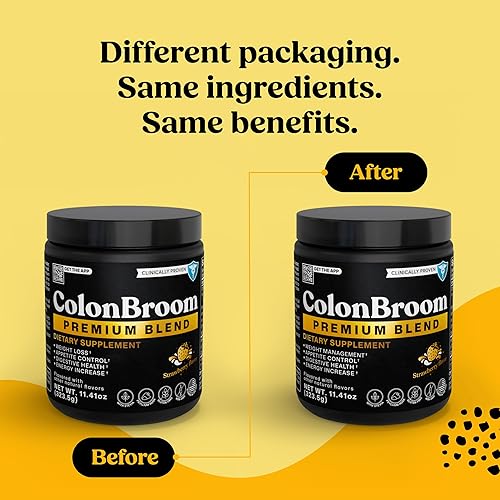 Miniatura 2 de ColonBroom Suplemento en polvo prémium (fresa)  Bebida en polvo de fibra de cáscara de psyllium de escoba de colon  Sin gluten, sin OMG para alivio