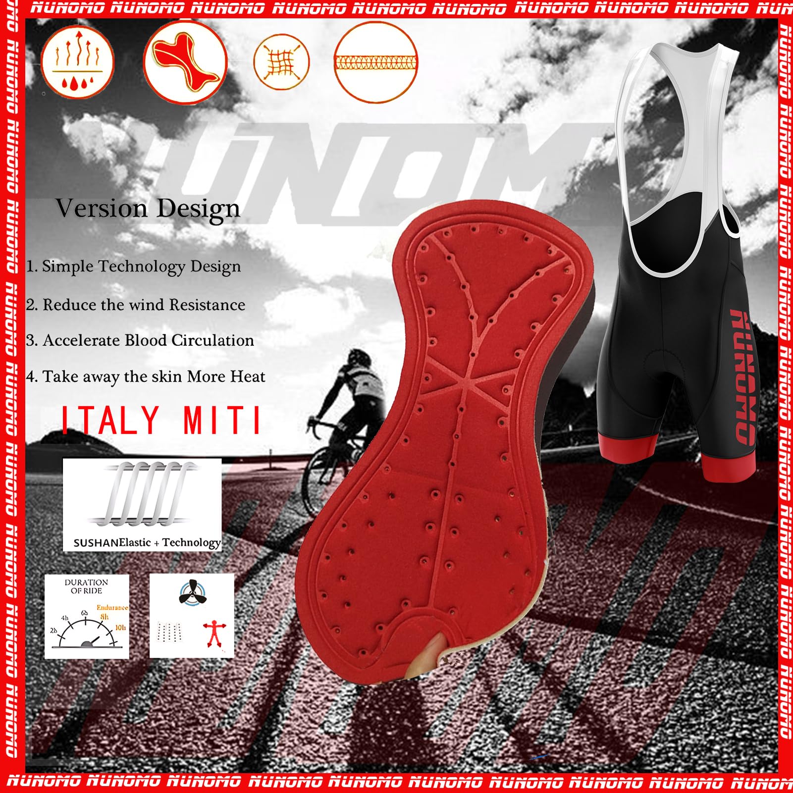 Tuta da Triathlon a Maniche Corte da Uomo, MTB Body Trisuit Cycling Skinsuit with Gel Pad per Nuoto/Corsa/Ciclismo,Men's Elite Sleeveless Trisuit da 3 Tasche