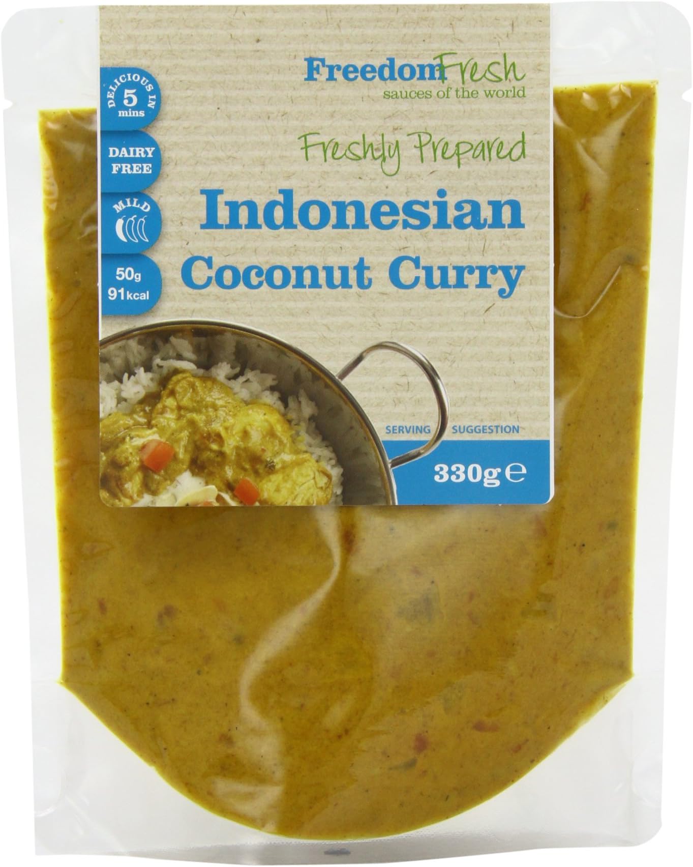 Freedom Fresh Sauces of the World Indonesian Coconut Curry 330 g (Pack of 3)