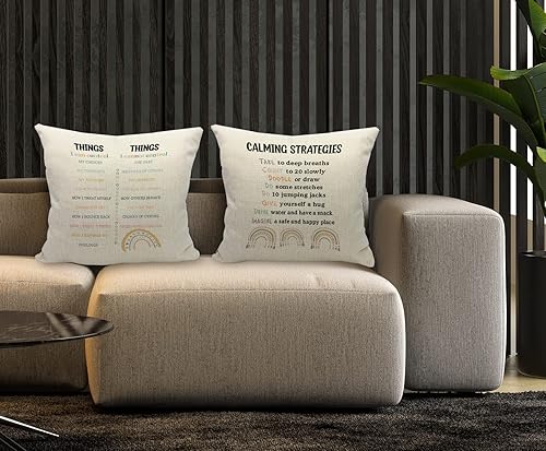 Miniatura 8 de Funda de almohada de salud mental, superpoderes de salud mental, regalos de concientización sobre la salud mental, 18 x 18 pulgadas, funda de cojín