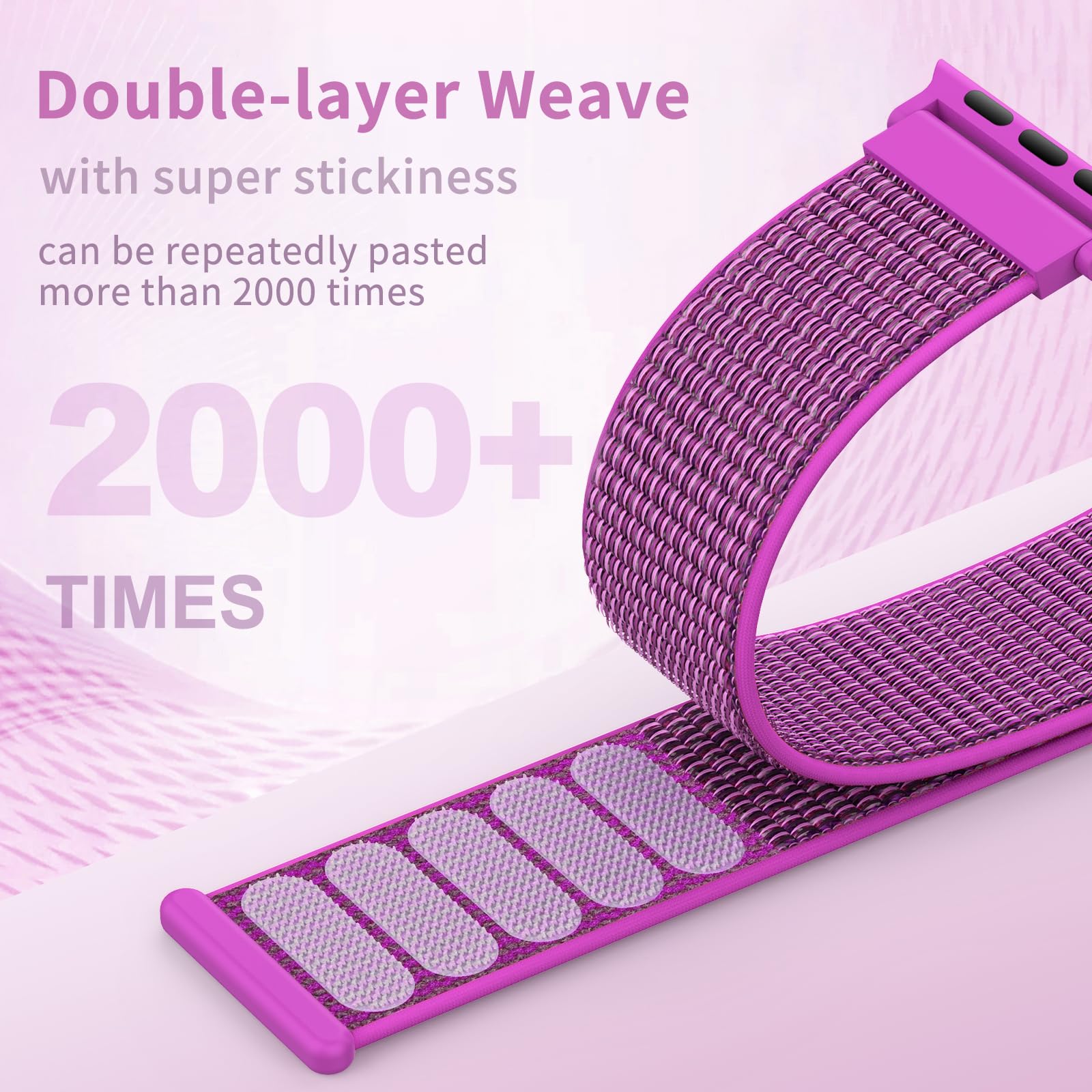 AMSKY Nylon Sport Loop Compatibile con Cinturino Apple Watch 40mm 38 mm 41 mm 42 mm 44 mm 45 mm 46 mm 49 mm Donne Uomo,Soft Sport Loop Originale Cinturini per iWatch 10 9 8 7 6 5 4 3 Se Ultra 2 1