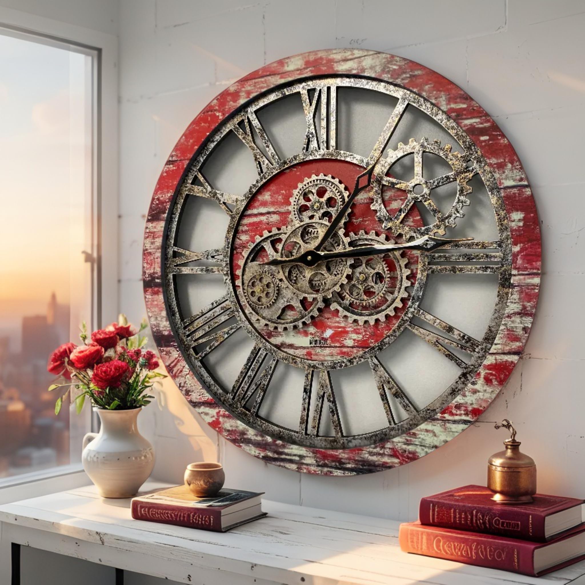 Amazon.com: ImprovingLife The Gears Clock The Original Real Moving