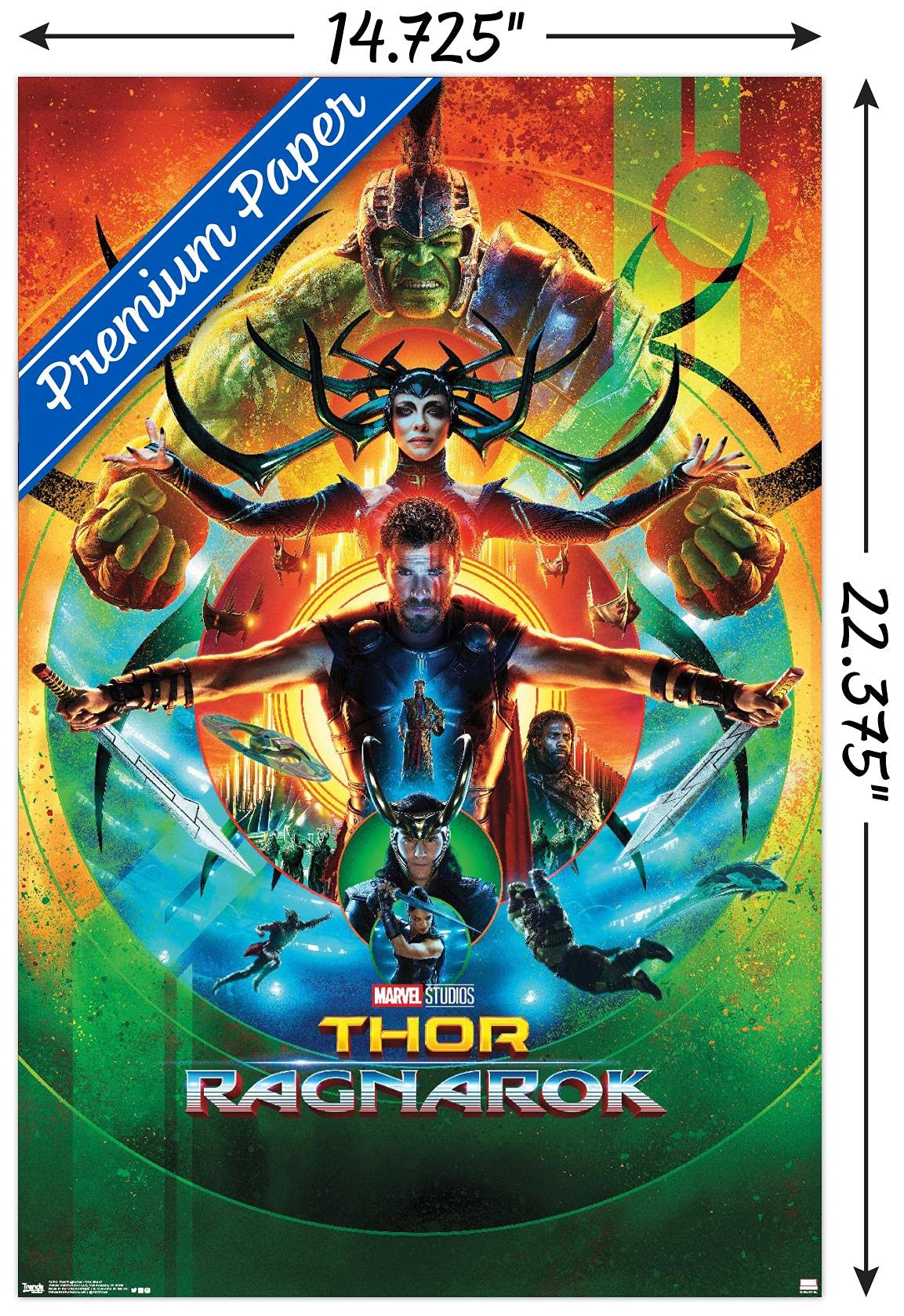 Amazon.com: Marvel Thor: Ragnarok - One Sheet Wall Poster, 22.4L