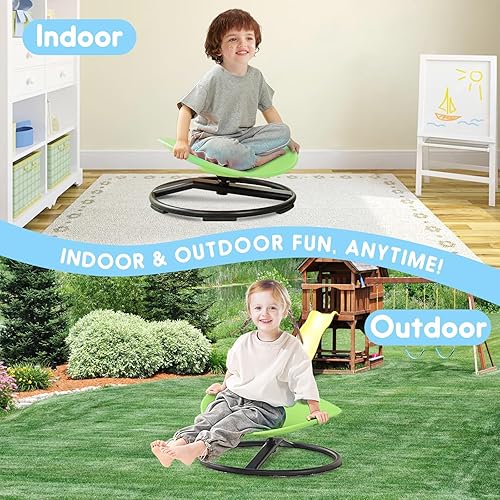 Miniatura 7 de Silla sensorial para niños con autismo, silla giratoria para niños, silla giratoria sensorial para mejorar la coordinación física, silla tambaleante