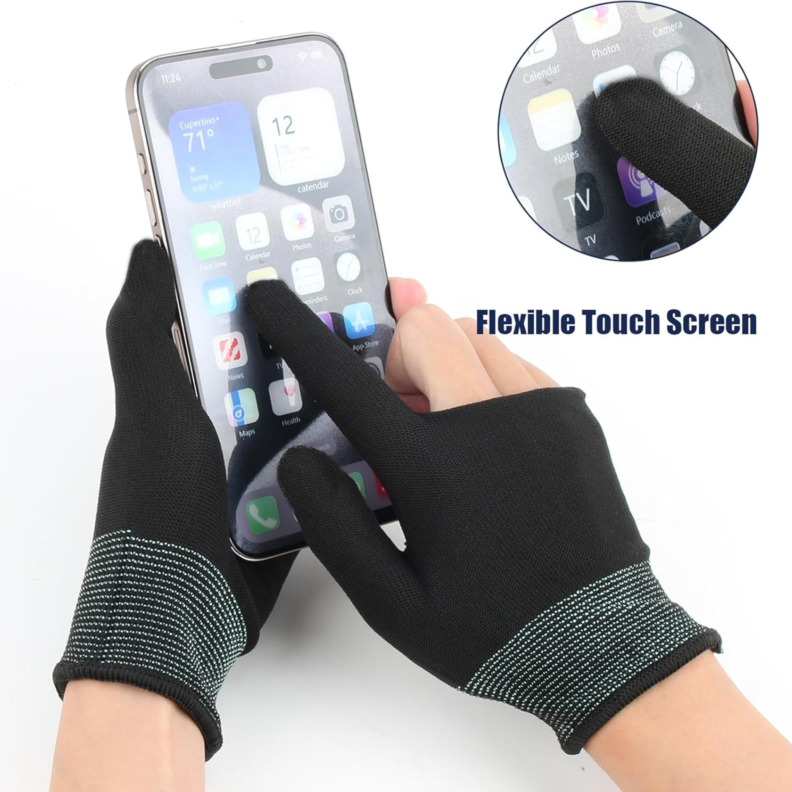 Gants De Protection Contre La Chaleur Pour Coiffure - 2 Pièces Professionnels Anti-Chaleur Pour Cheveux Curling Le Fer