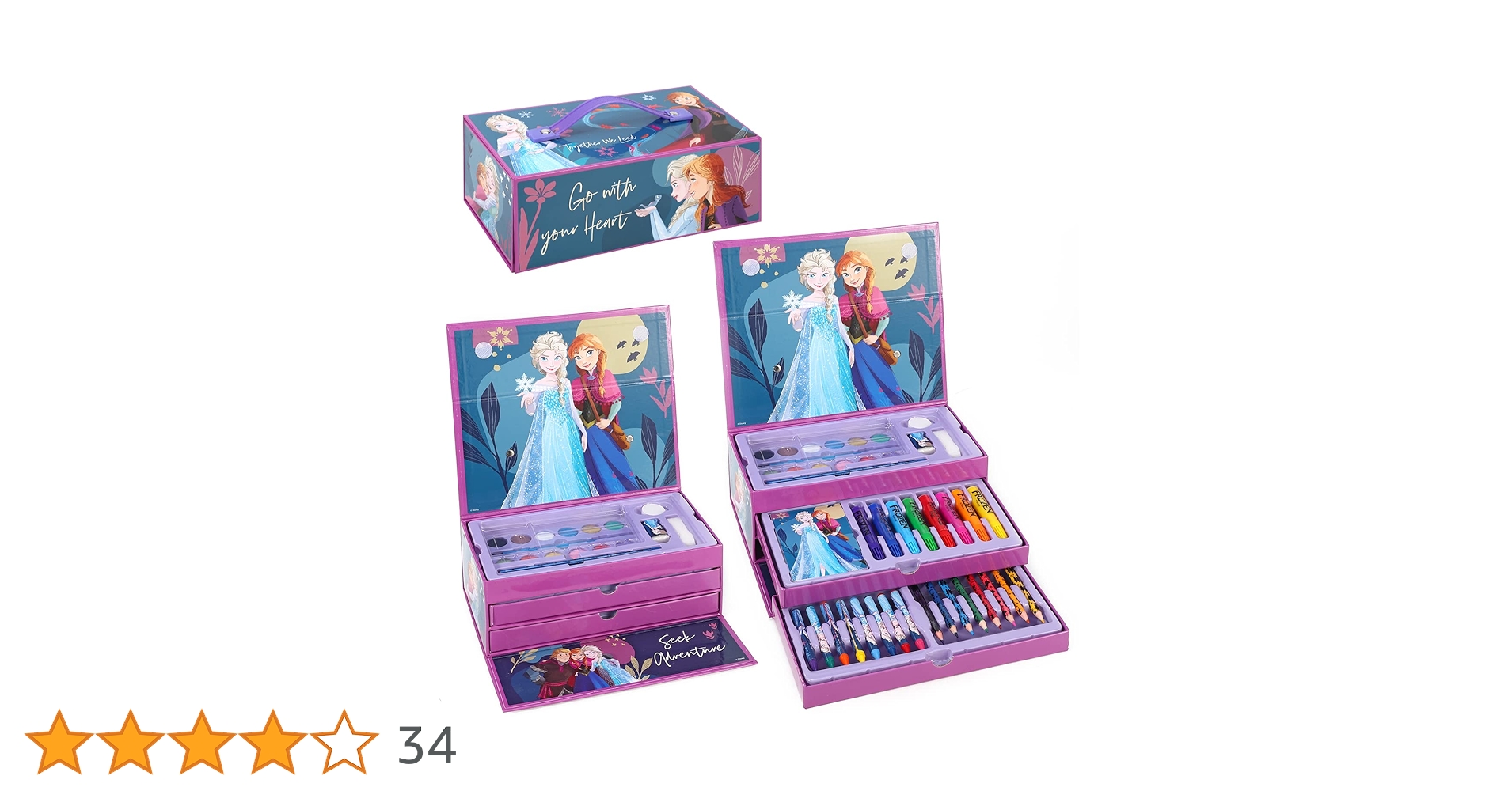 Amazon.co.jp: アナと雪の女王 52個 塗り絵アート文房具セット 水彩 Amazon.co.jp: アナと雪の女王 52個 塗り絵アート文房具セット 水彩