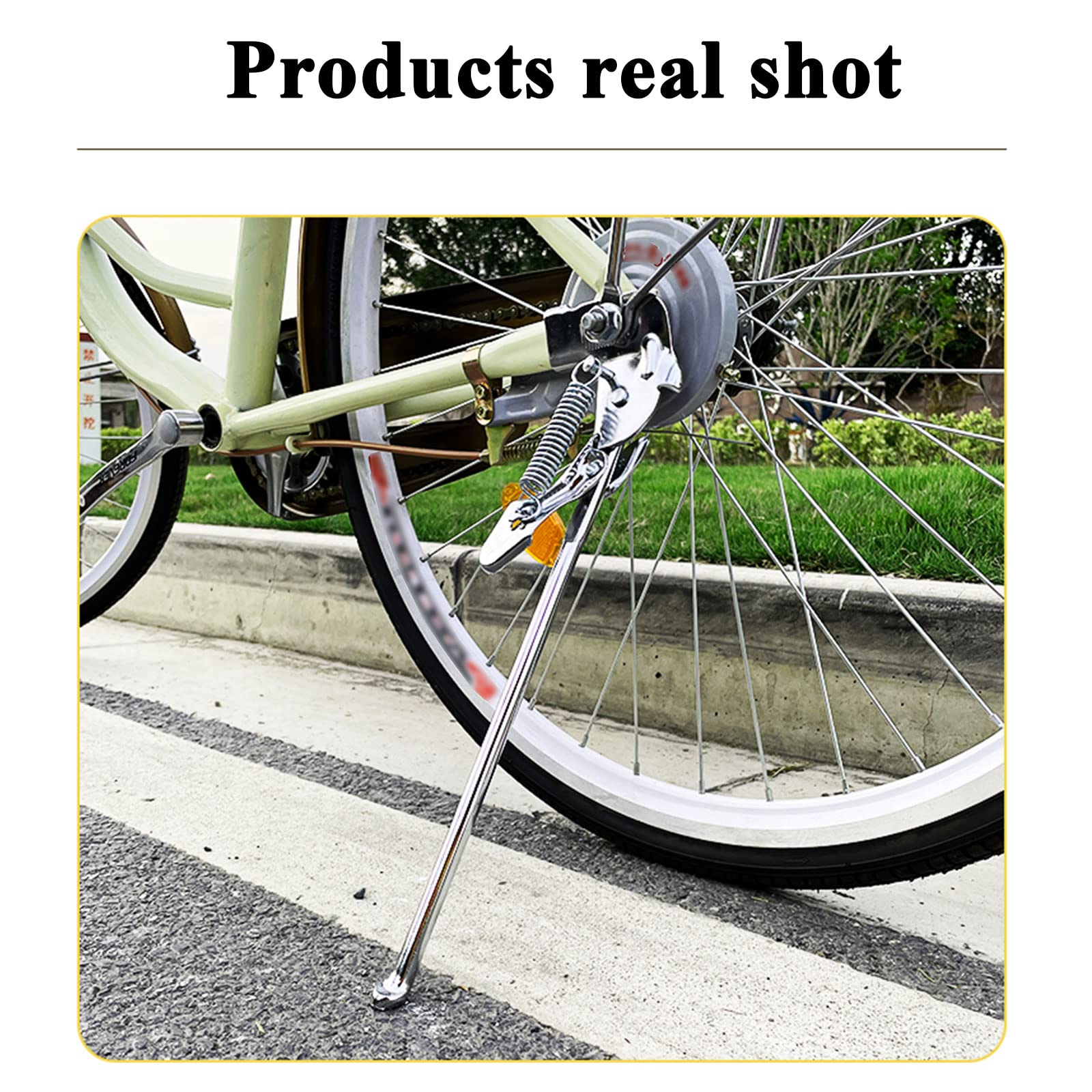 Béquille de vélo 16/20/24/26 pouces en acier au carbone de qualité supérieure avec ressort de torsion