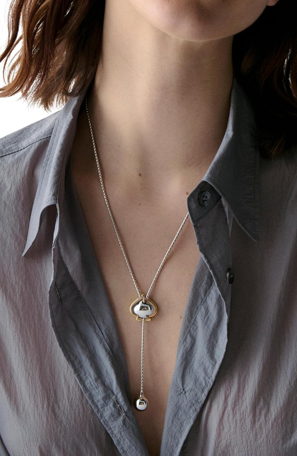 kate spade new york Sculpted Spade Lariat