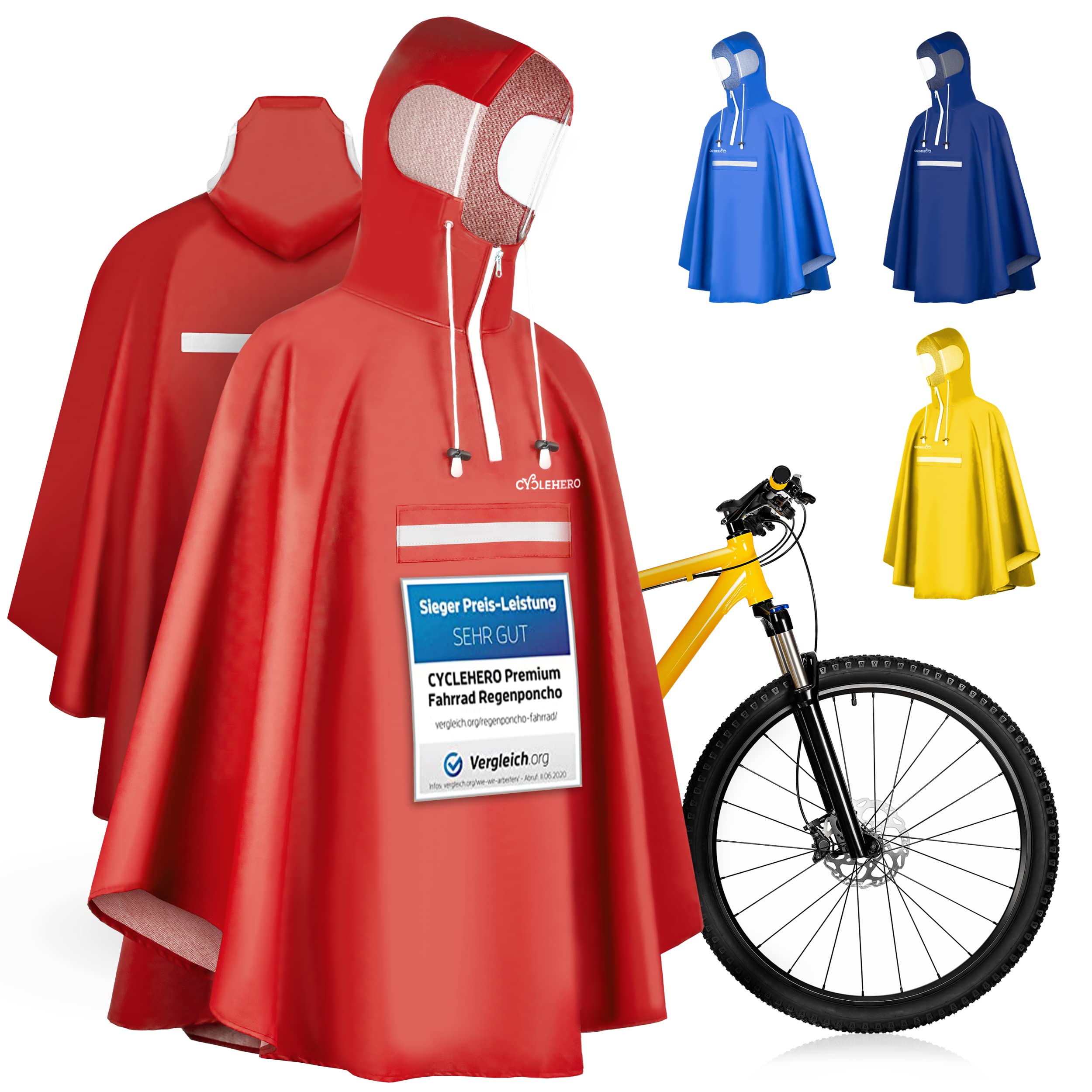 CYCLEHERO Scelta Elegante per Giorni di Pioggia: Poncho e Giacche Antipioggia per Uomo e Donna - Dalla Cerata Classica al Poncho Sichtfenster e Reflektoren, il Testimonio di Qualità e Stile