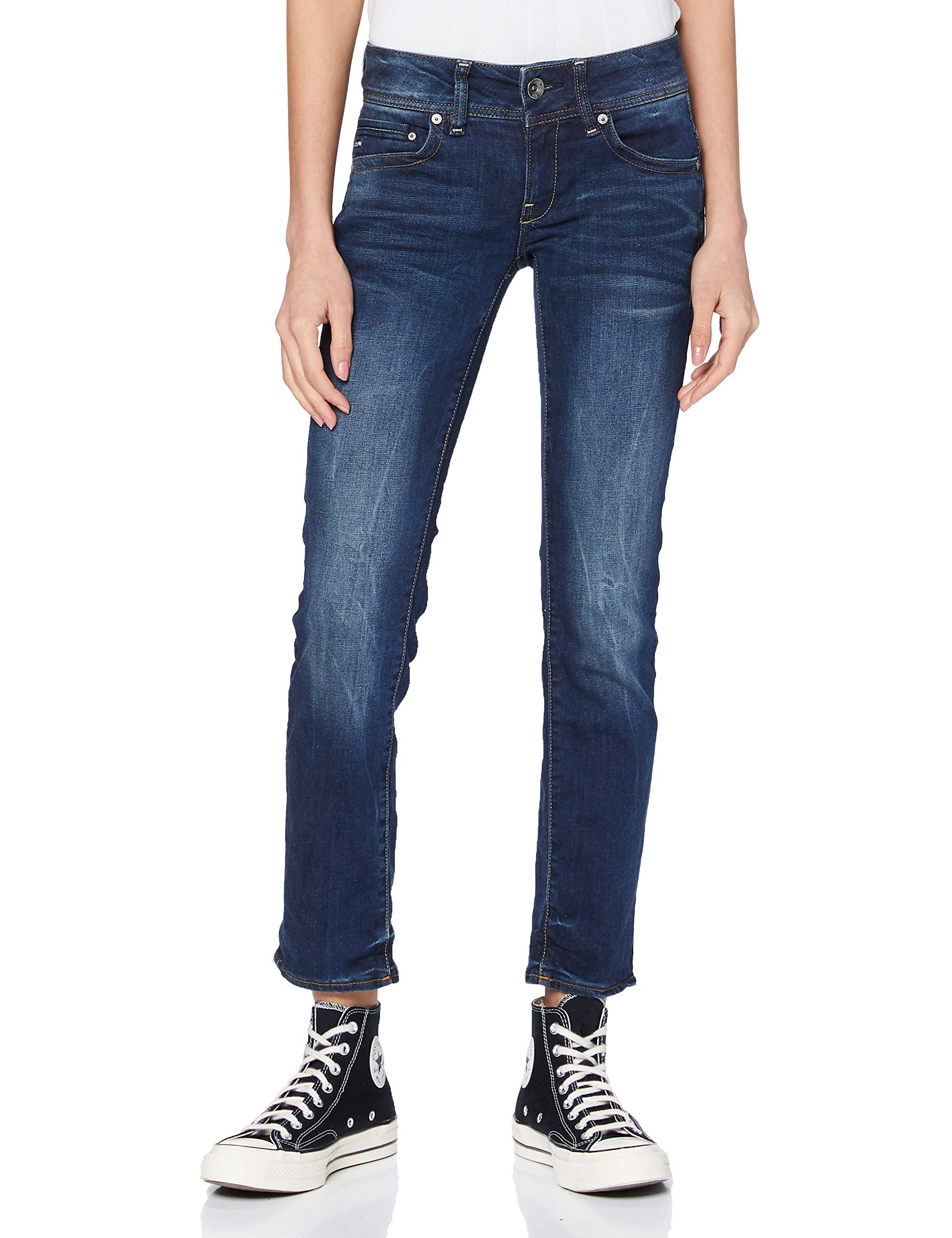 G-Star Raw Women's Midge Bootcut Jeans - Mid Waist, Slim Thigh, Wide Leg Denim - View #9
