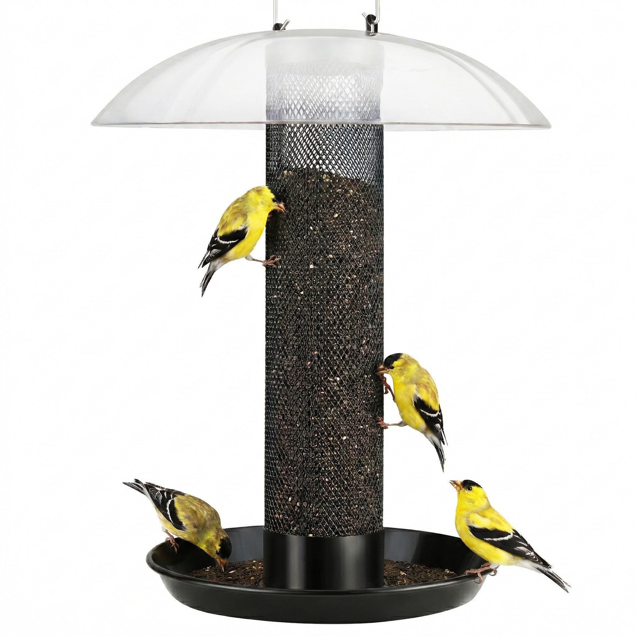 Kingsyard Finch Bird Feeder with Seed Tray