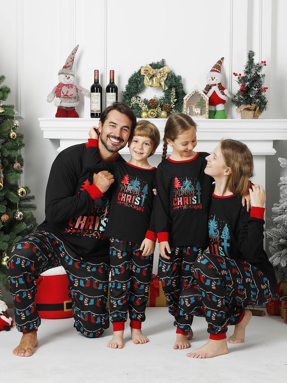 Condition photo showing New/Like New for Matching Christmas Pajamas Sets for Family, Cute Womens Mens Christmas Pjs Set