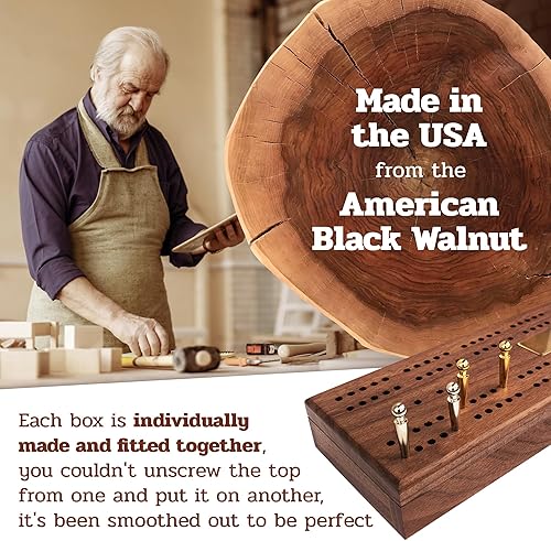 Miniatura 7 de Le Club - Juego de dominó de lujo con estuche de nogal hecho a mano y encimera de cunaencimera - Calidad de torneo 28 indestructible juego doble de