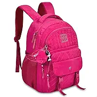 Mochila Rebecca Bonbon de Costas Nylon Crinkle Grande Escolar