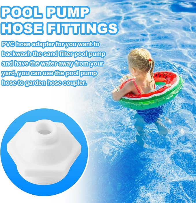 Adaptador para Drenaje de Piscina de PVC miniatura 6