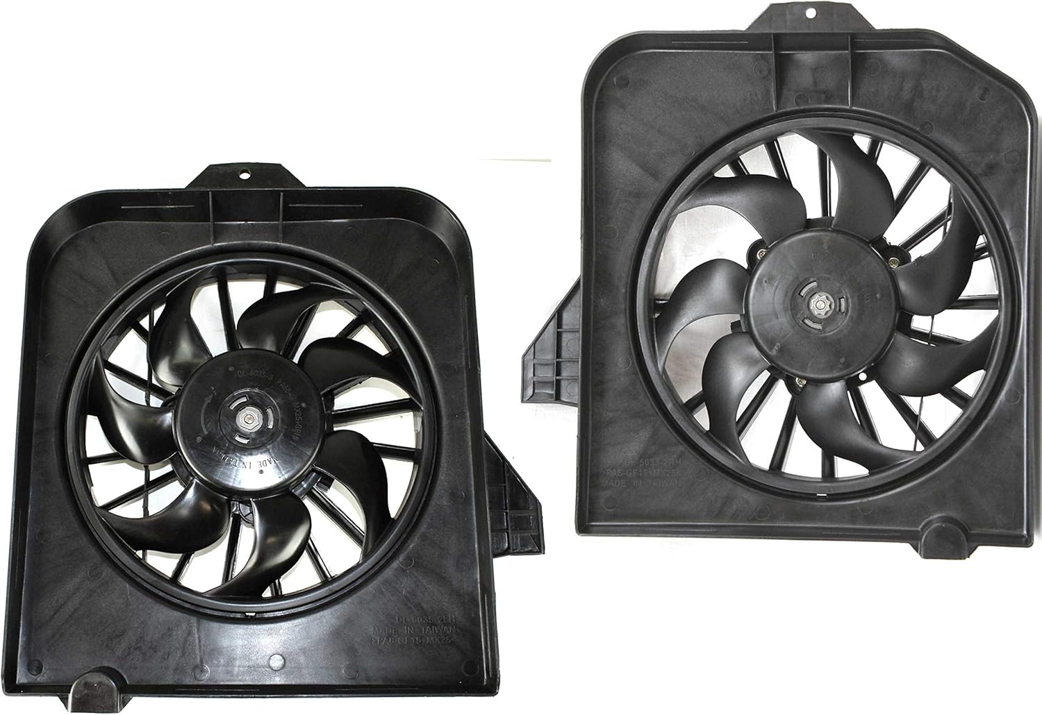 Garage-Pro Radiator Cooling Fan Set, Radiator Fan Assembly for 2001-2005 Dodge Grand Caravan, 2001-2005 Chrysler Town & Country Driver, Passenger Side