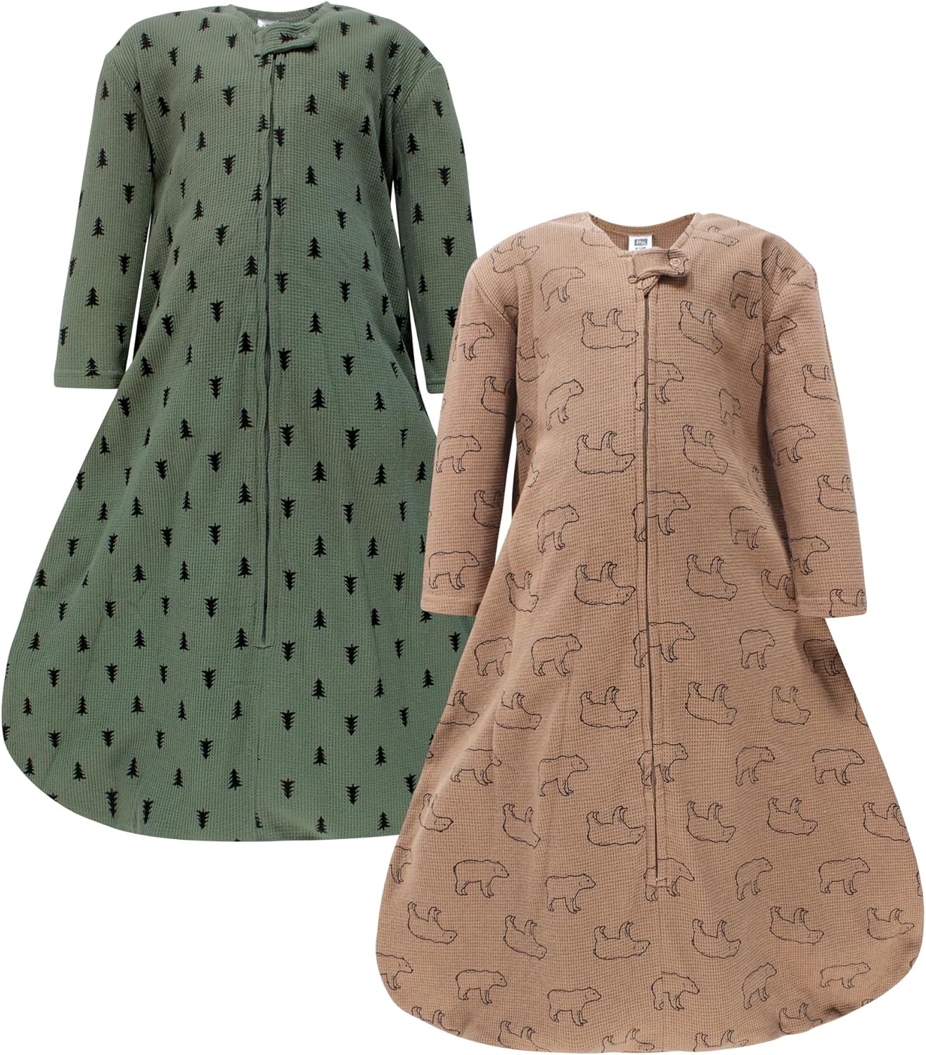 Hudson Baby Unisex Baby Thermal Long Sleeve Sleeping Bag 2pk