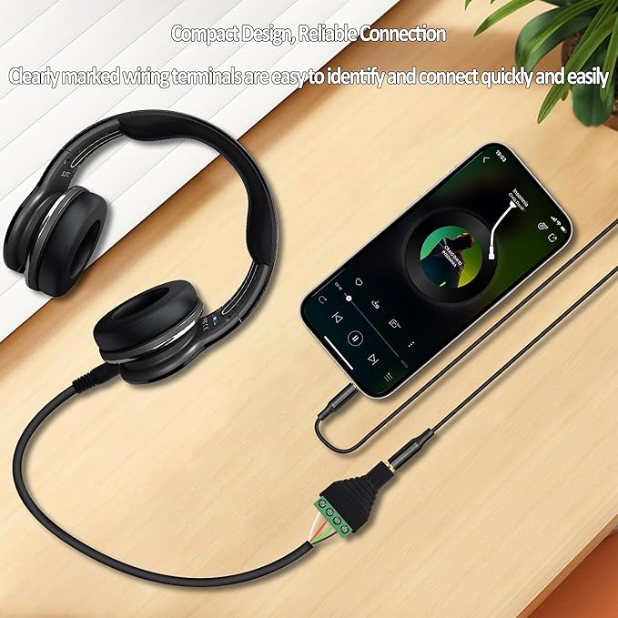 Adaptador 3.5mm TRRS Hembra a Bornero 4 Pines - Pack 4 miniatura 7