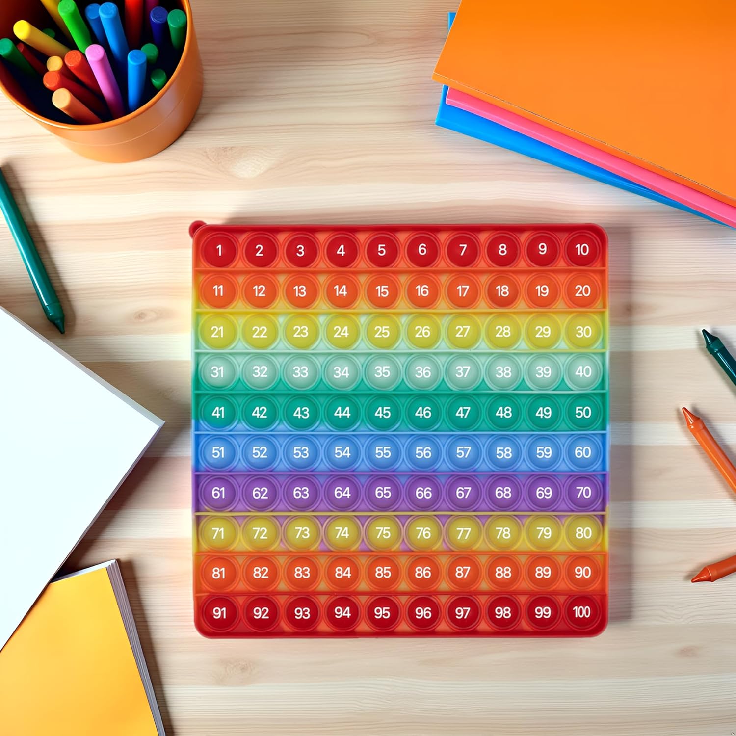 Rainbow Pop It Fidget Toy para Contar hasta 100 Chile Ubuy