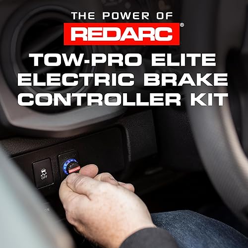 Miniatura 2 de REDARC Tow-Pro Elite Kit de controlador de freno eléctrico para remolque, modos de frenado dual, calibración activa, detección de inercia, anulación