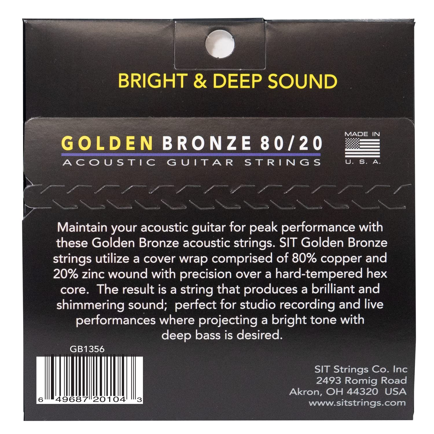SIT GB1356 Golden Bronze Medium E-Gitarrensaiten