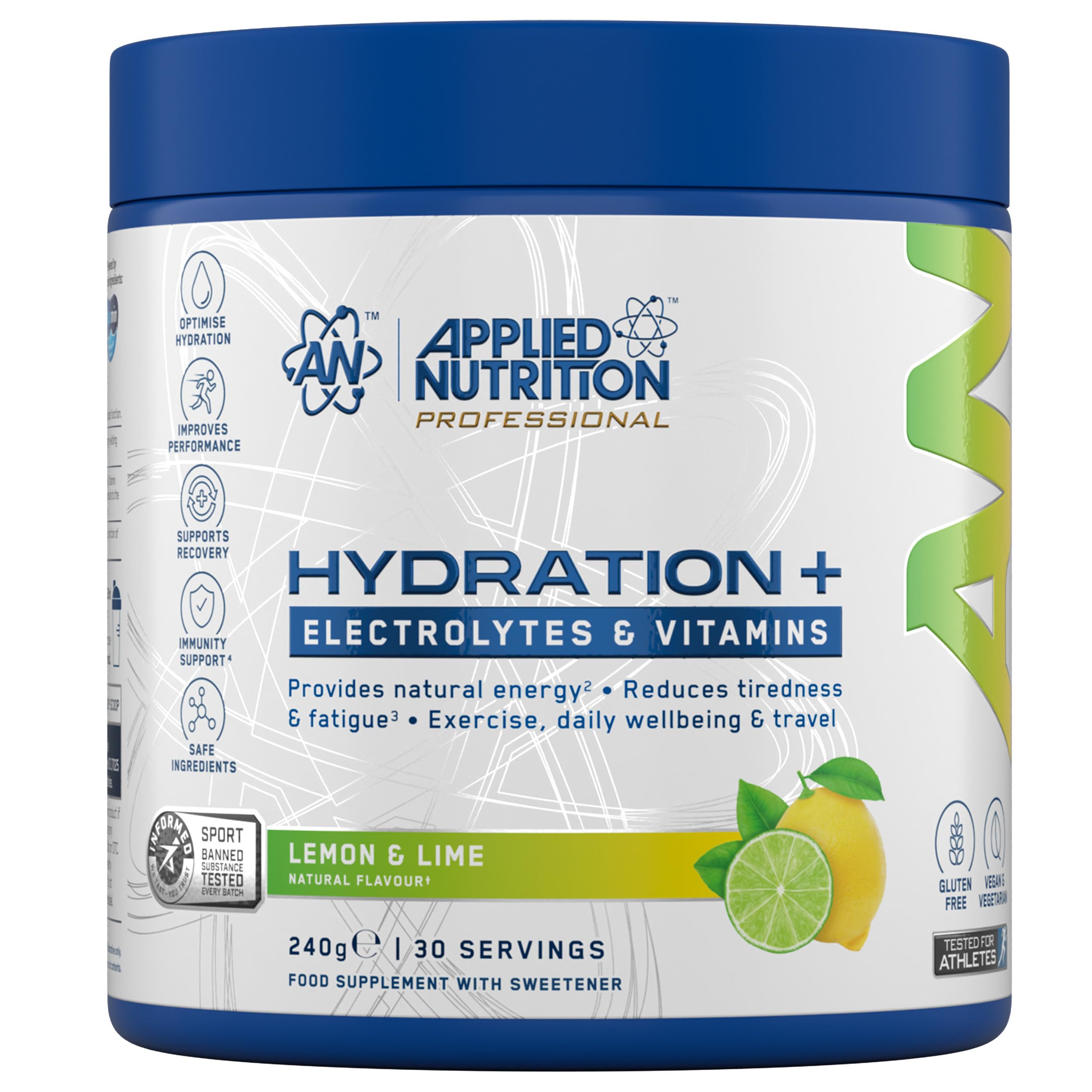 Applied Nutrition Electrolytes Hydration Powder Lemon & Lime Flavour - 240G