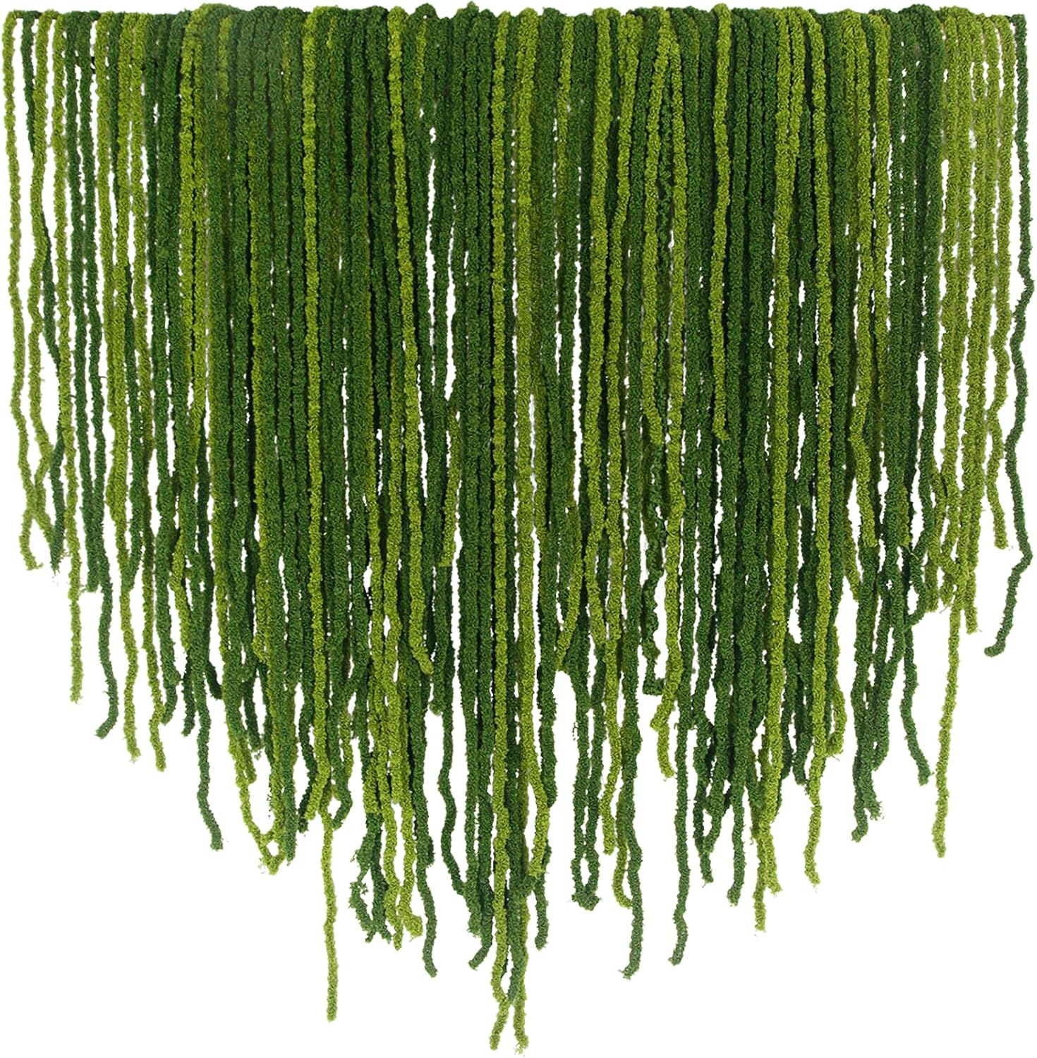 Artificial moss garland