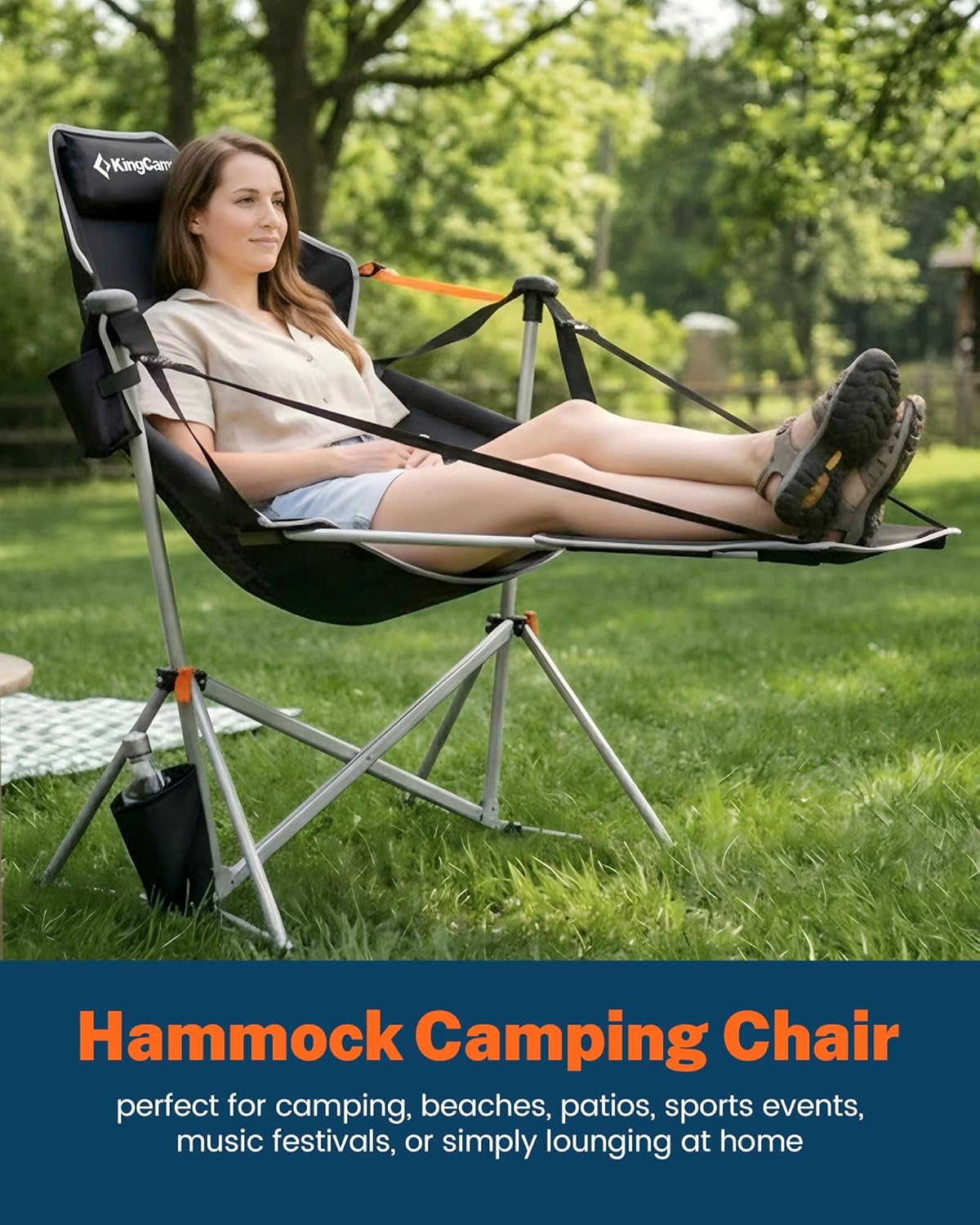 KingCamp Hammock Chair with Footrest Heavy Duty 400lbs thumbnail 2