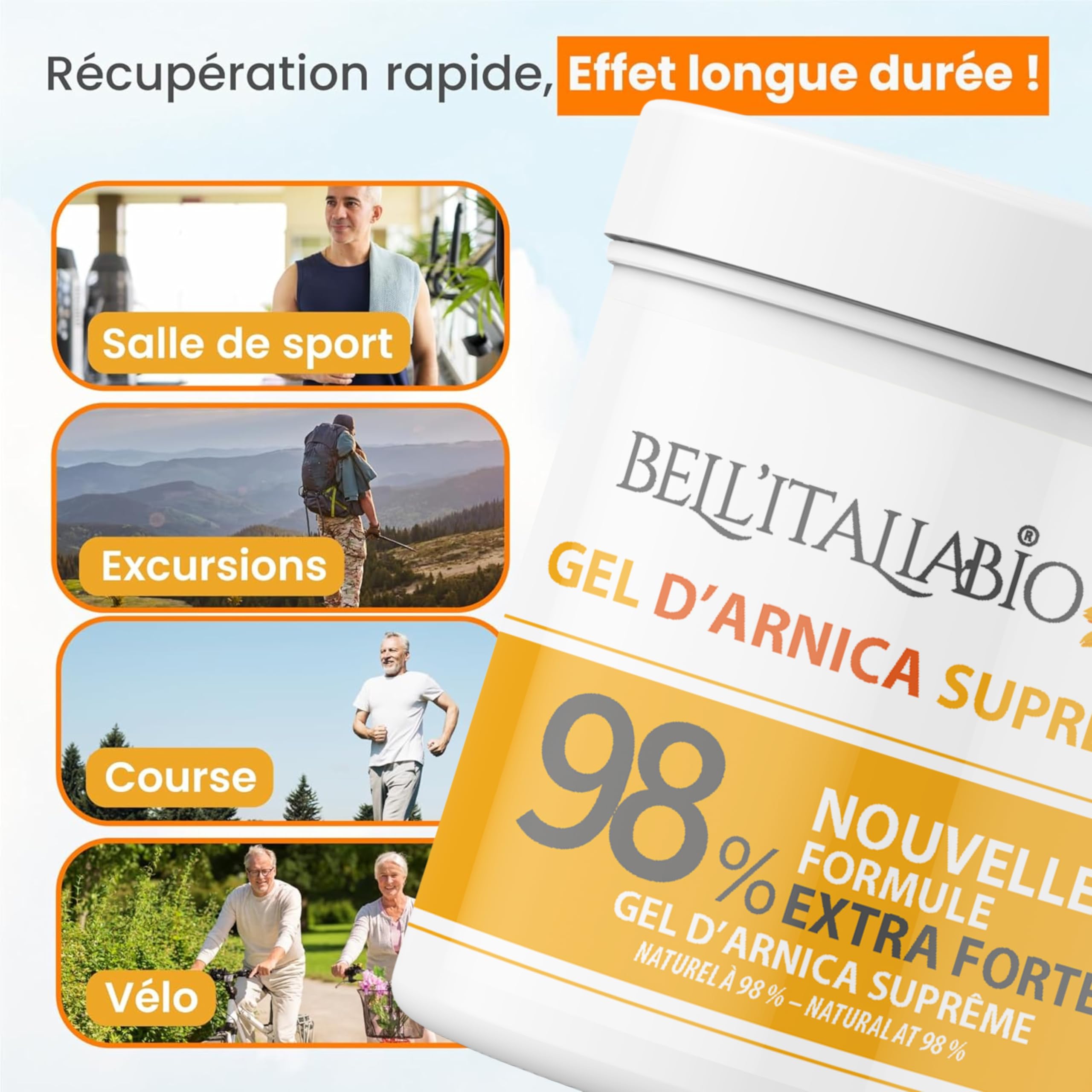 Arnica Gel Suprema 98% 550ml – Arnigel Forte Gel Massage