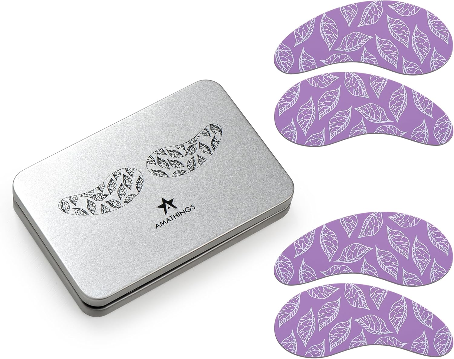 Herbruikbare oogpads van 100% siliconen zonder serum, oogpads in hoogwaardige opbergdoos, huidverzorging tegen anti-aging, wallen en rimpels