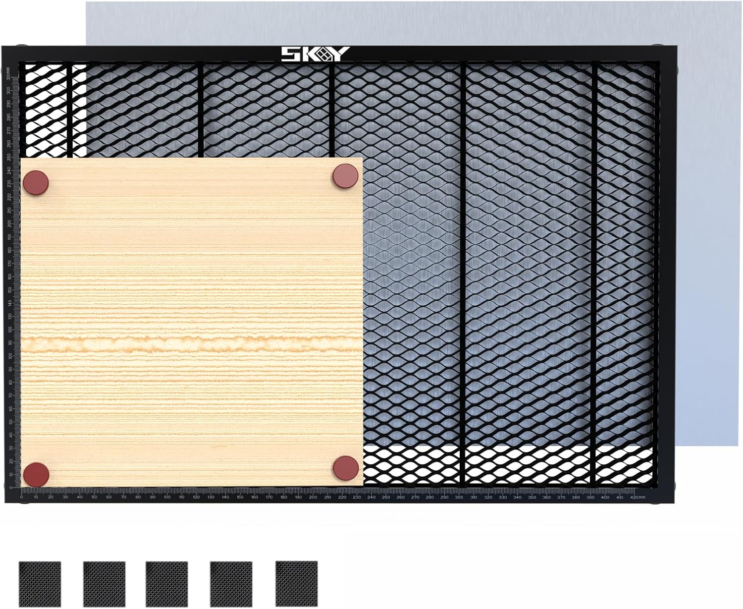 Upgrade Oxide Coating Honeycomb Working Table 460x346mm, Laser Honeycomb Bed with Magnets and Anti-Slip Pads for Falcon A1 and A1 Pro?Honeycomb Working Panel18.1"x 13.6"x 0.6" 18.1*13.6in
