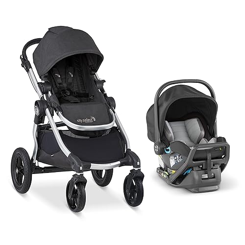 Baby Jogger City Select - Sistema de viaje Cochecito de bebé con asiento de coche City Go 2 Combo de asiento de coche con 16 formas de conducir,