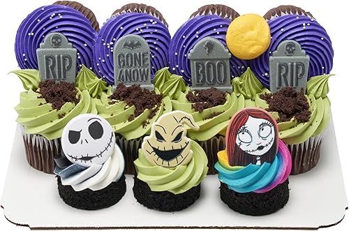 Miniatura 6 de DecoPac The Nightmare Before Christmas Rings, Cupcake Decorations Featuring Jack, Sally, And Oogie Boogy - 24 Pack