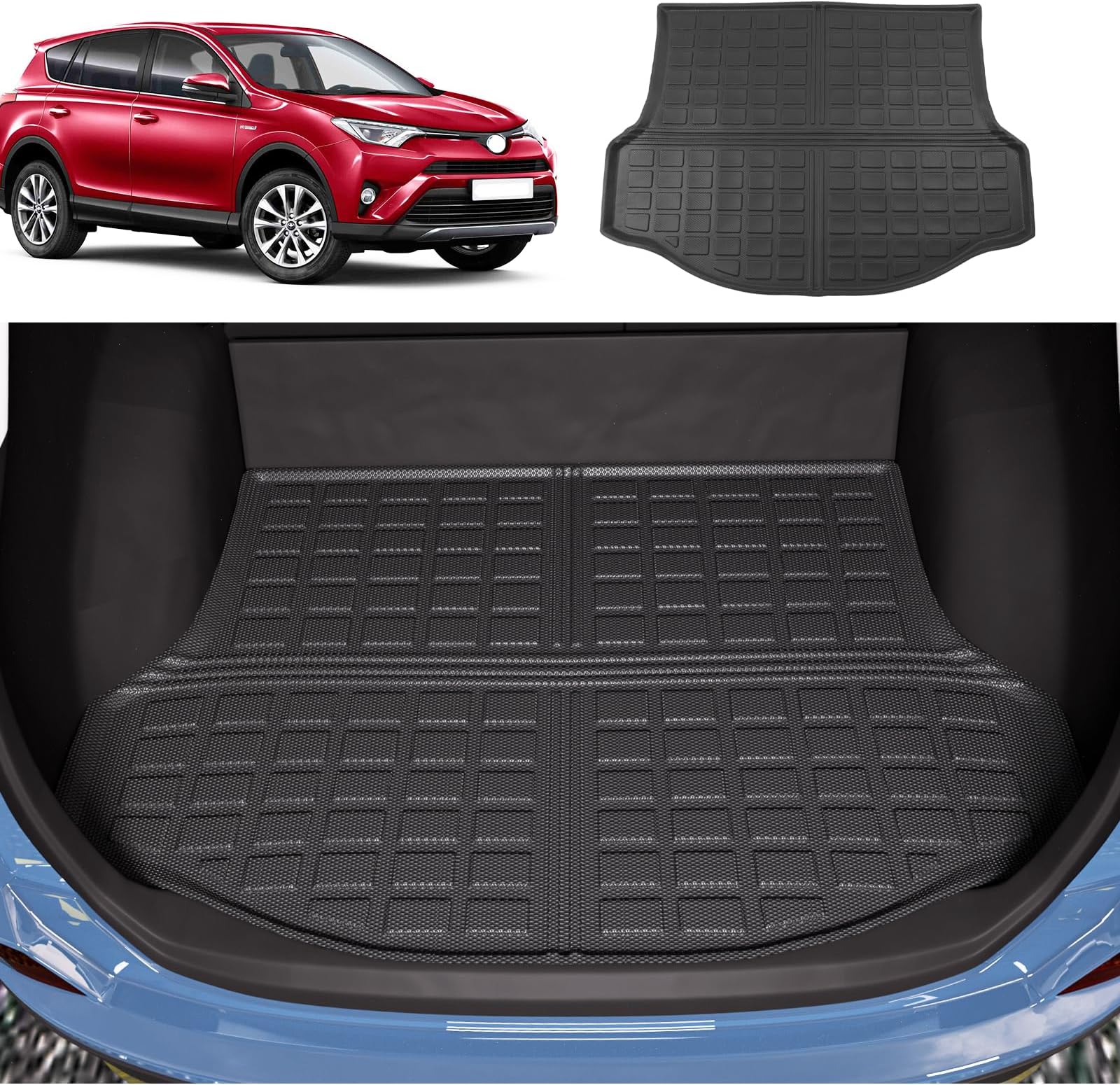 Amazon.com: Xipoo Cargo Mat Compatible with 2013-2018 Toyota RAV4 Trunk ...