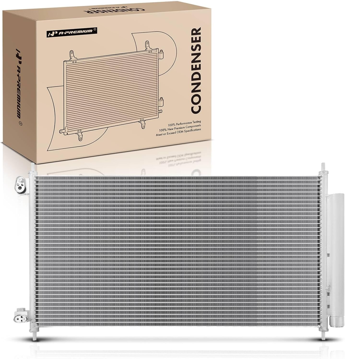 A-Premium Air Conditioning A/C Condenser Compatible with Acura TL 2004-2008 3.2L 3.5L, Replace# 3089, 80110SEPA01