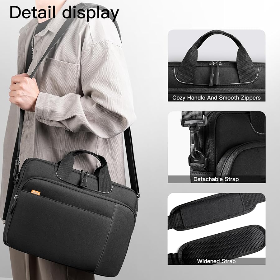 Borsa Per Laptop 15-17 Pollici JETech - Leggera E Impermeabile Per MacBook, Surface E Altri - Foto 9