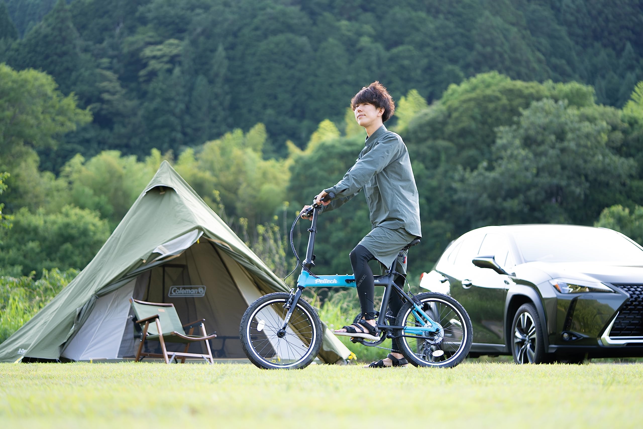 Amazon | PELTECH Flip one 軽量アルミ折り畳み自転車 総重量11.8㎏ 20