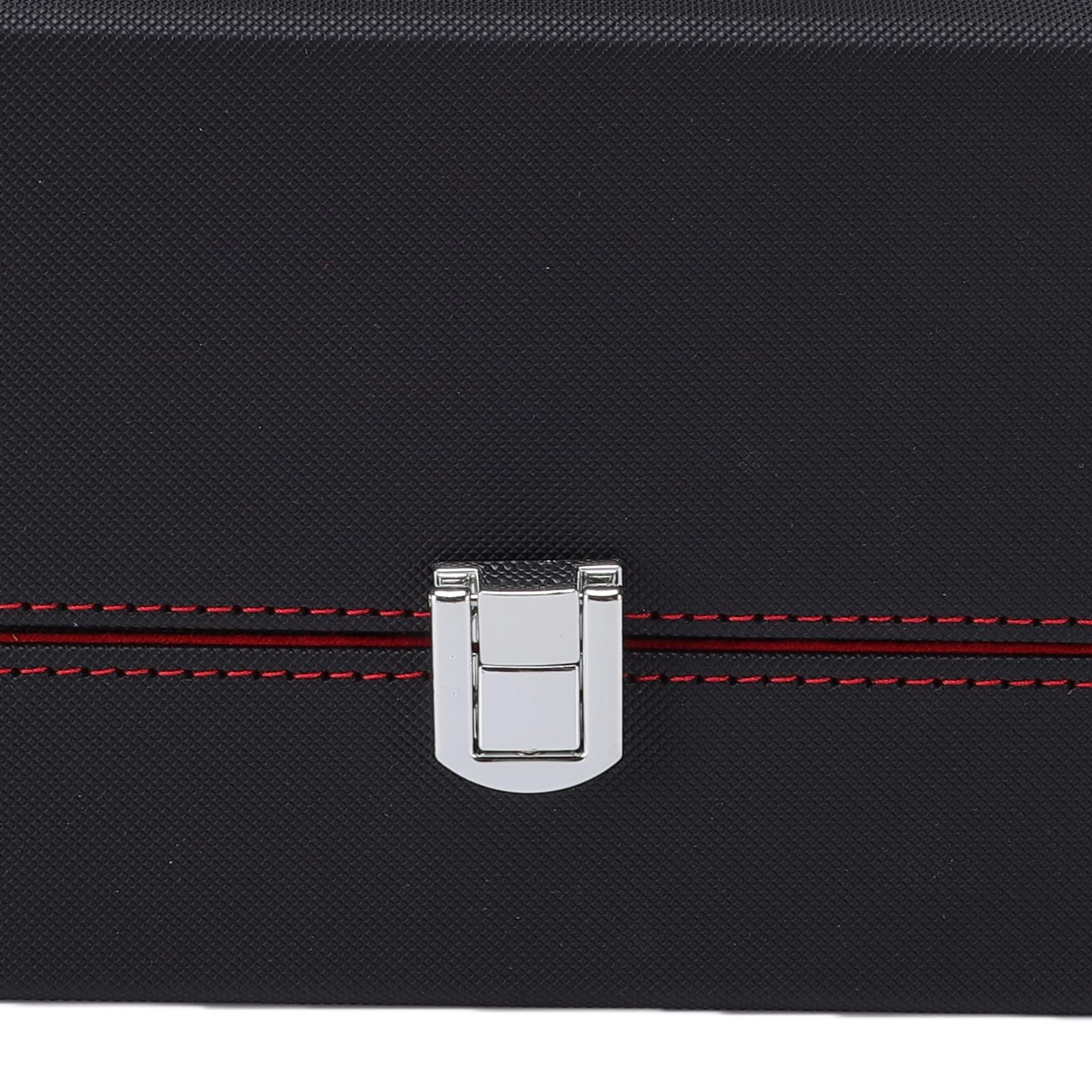 Keenso Caja de Almacenamiento para Tarjetas Coleccionables, Caja para Barajas de Tarjetas de Cuero PU con Tapa Magnética, Diseño Desmontable en Forma de U, Forro de Terciopelo, 118 X 210 X 98 Mm, para