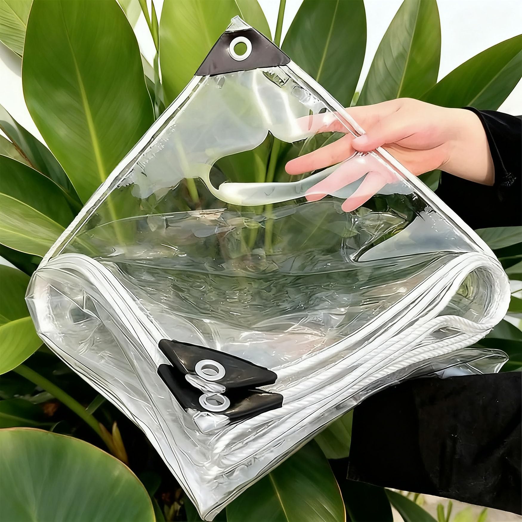 Lona impermeable transparente contra heladas para aislamiento de plantas y jardín